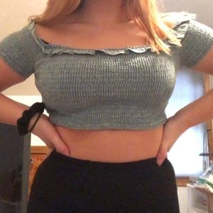 Forever 21 Off the Shoulder Crop Top